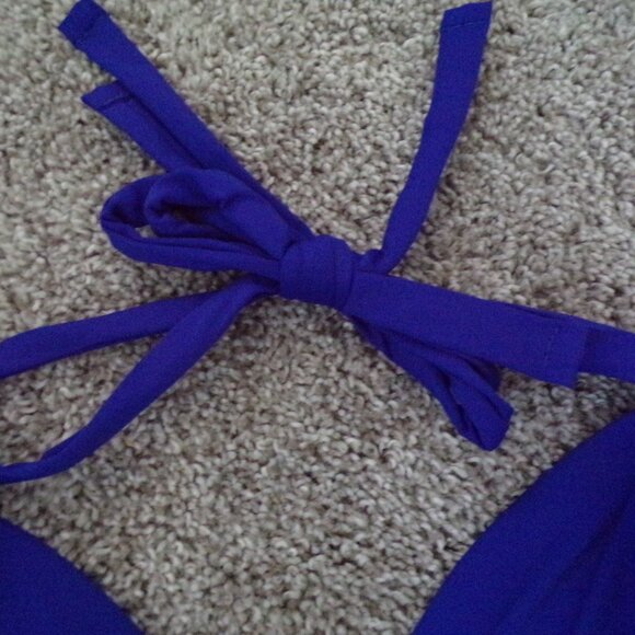 NWT La Blanca navy blue swim top 6 - Picture 3 of 6